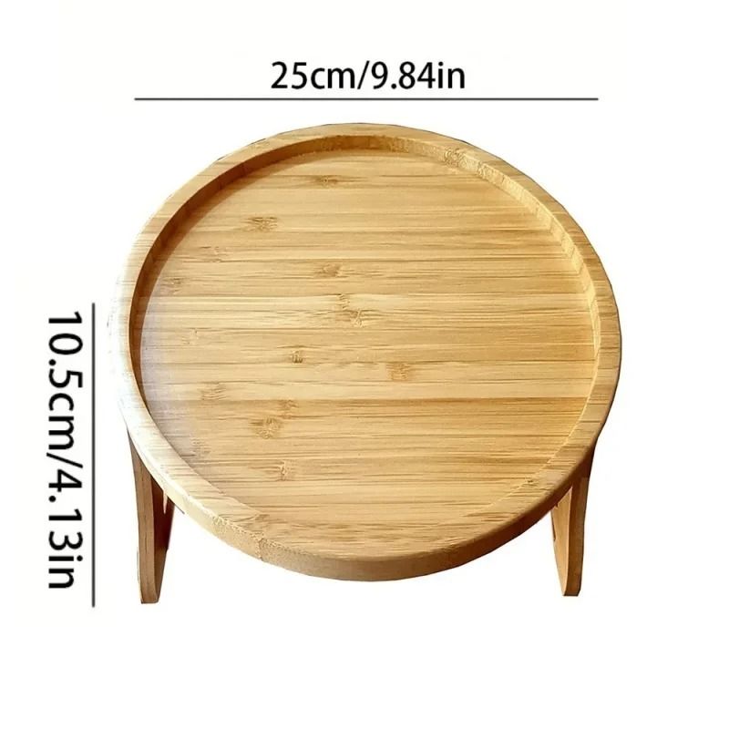Professional Natural Wooden Foldable Sofa Armrest Tray
