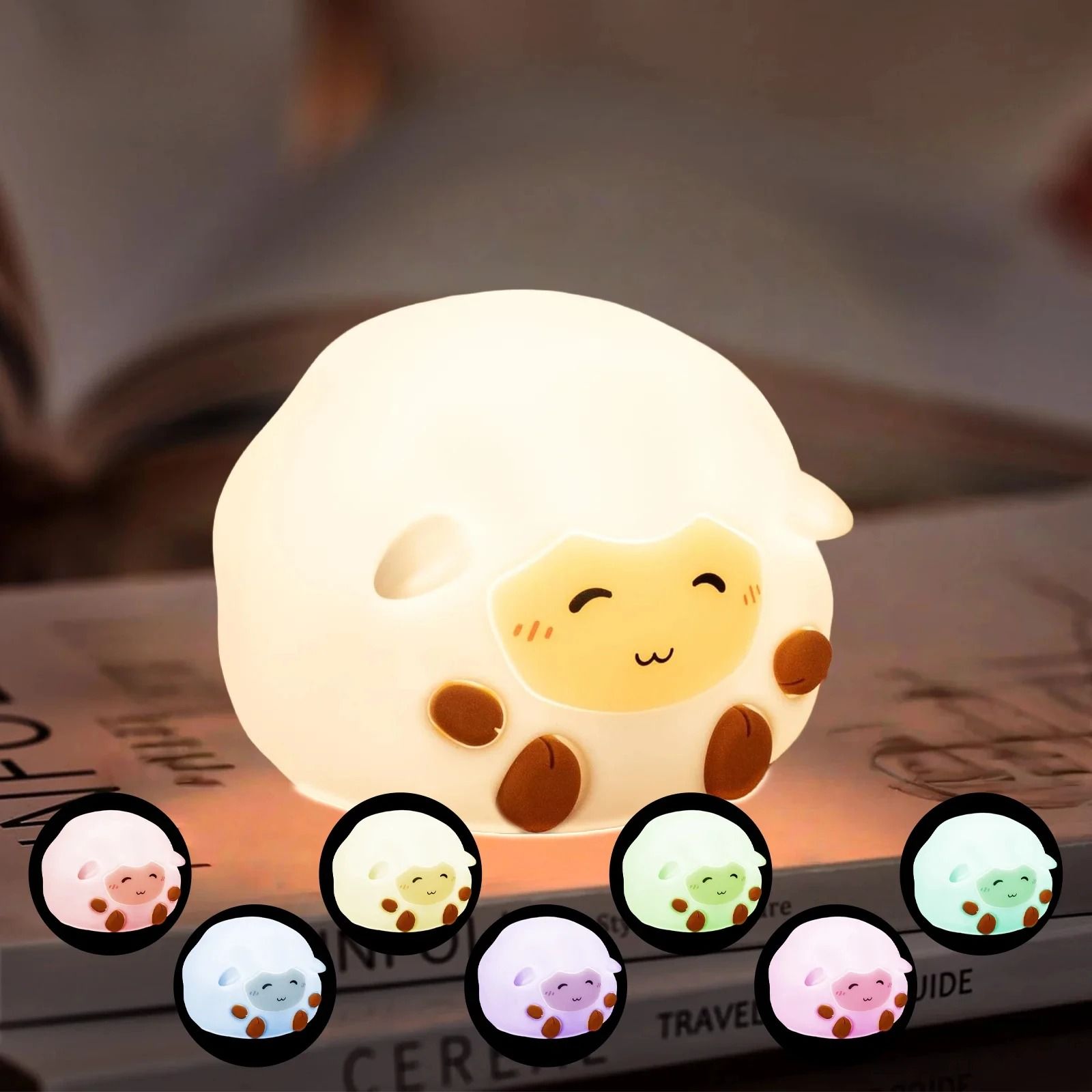 Cute Cartoon Animal Silicone Touch Lamp