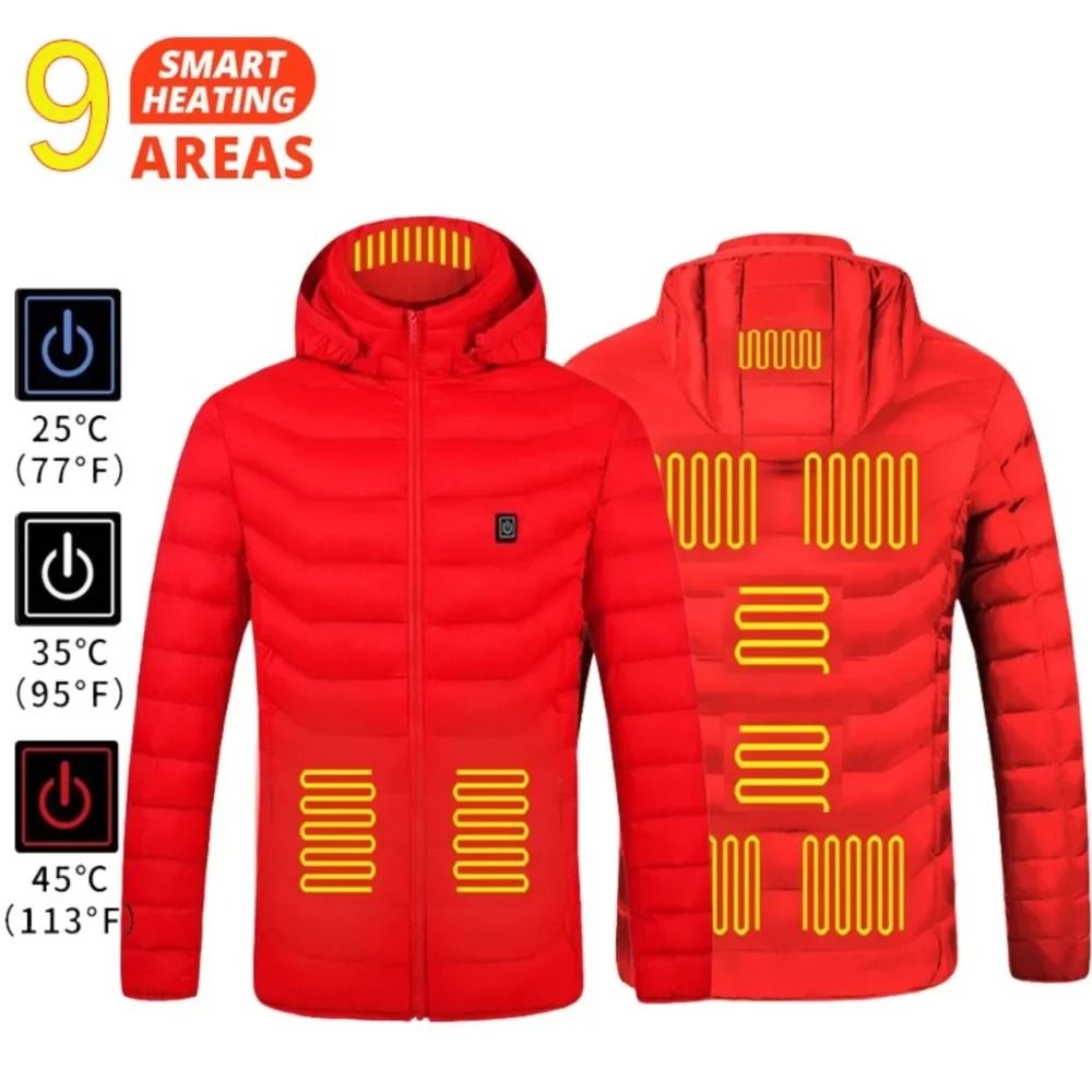 Heated Jacket Men Women USB Self Heated Clothing Warm Winter Coat
