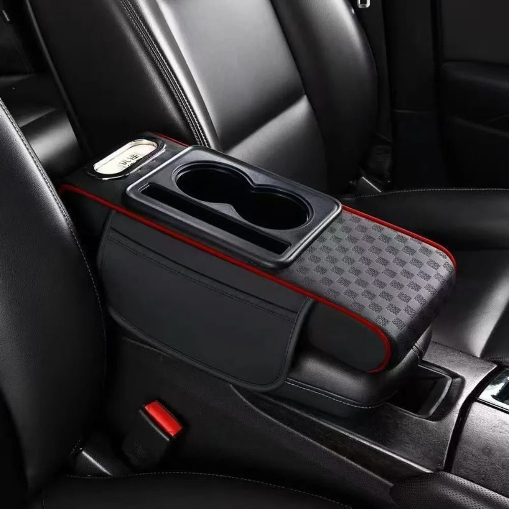 Multifunctional Armrest Cushion – PU Leather Center Console Height Increaser – High-Yield Cockpit Interaction Hub