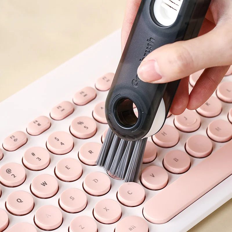 3-in-1 Bottle Gap Cleaner Brush – Multifunctional Silicone U-Shaped Cup & Lid Cleaning Tool
