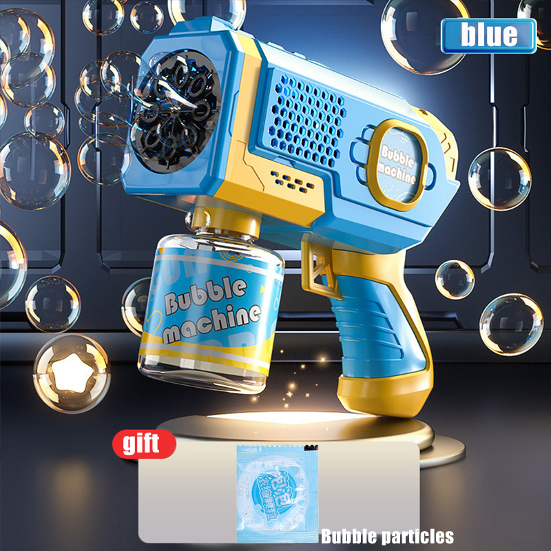 Galaxy Glow Automatic Bubble Gun for Kids Light Up Bubble Blaster Toy