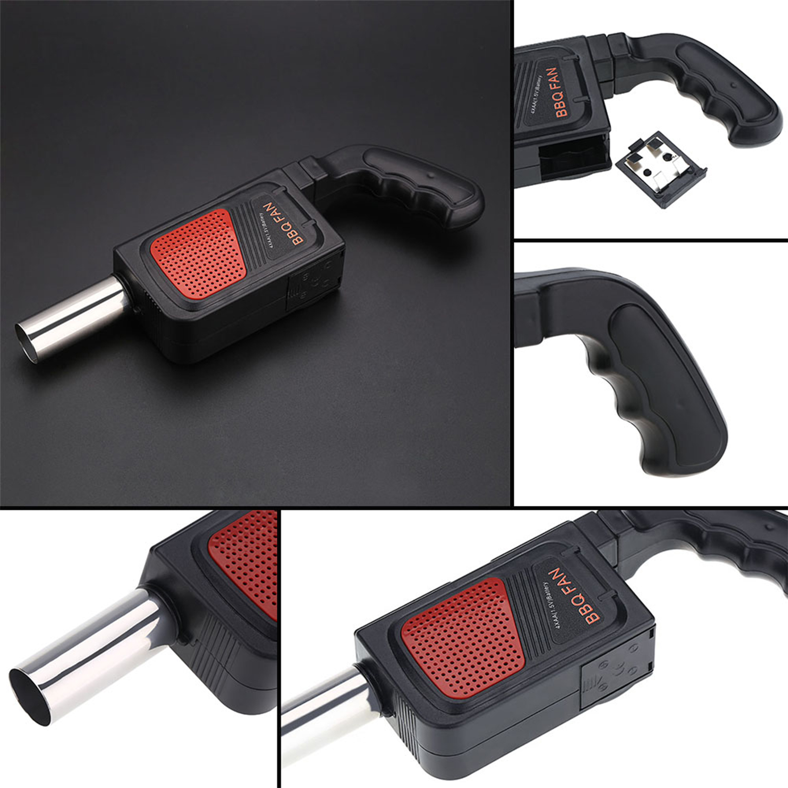 Handheld Electric BBQ Fan Portable Air Blower for Faster Charcoal Ignition
