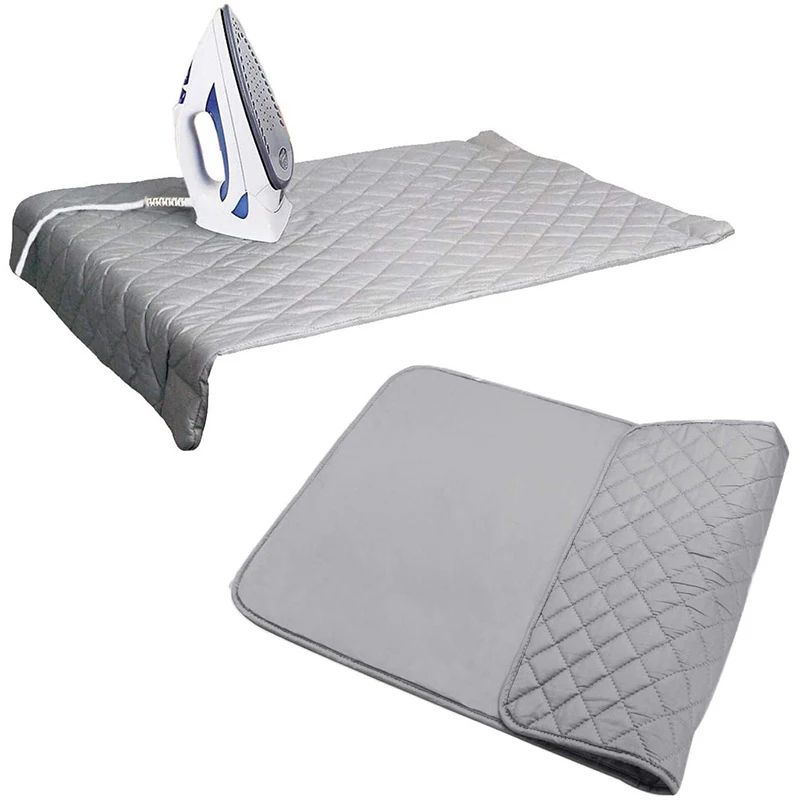 Portable Ironing Mat for Table Top - Foldable Heat Resistant Ironing Board Alternative