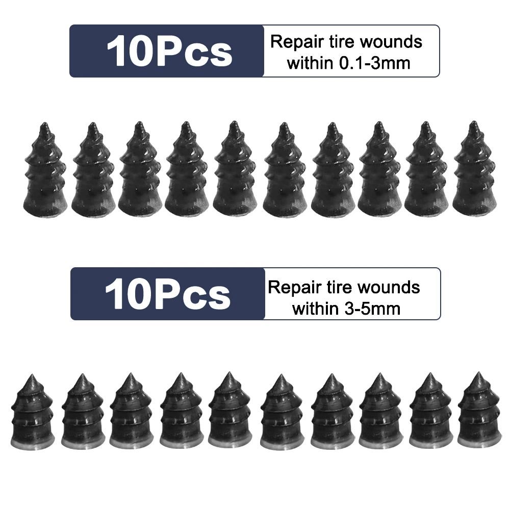 QuickSeal Tire Repair Nails – Universal Rubber Puncture Repair Kit (10–30 PCS)