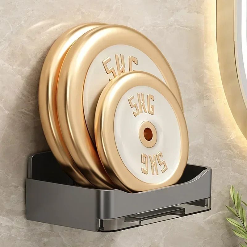 Free-Punching Wall Mounted Double Layer Soap Holder