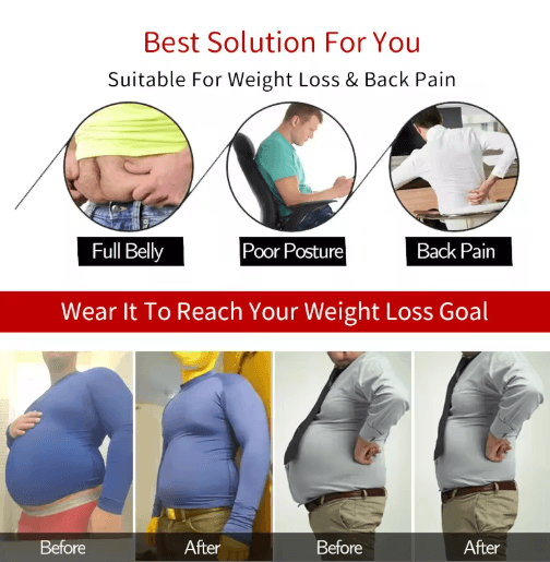 UltraFit Men Compression Slimming Shirt for Chest and Tummy Control