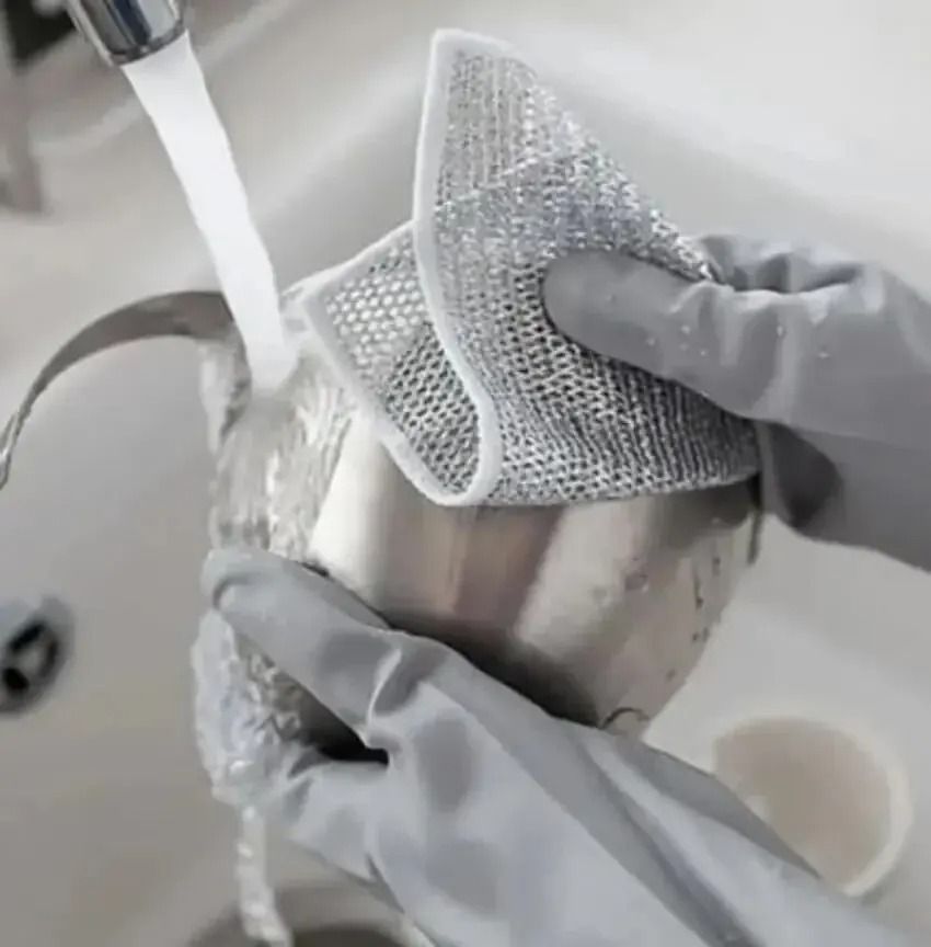 Multi-Purpose Silver Wire Kitchen Cleaning Cloths