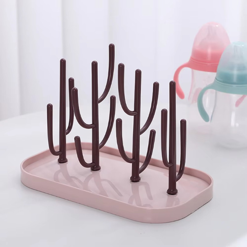Baby Bottle Drain Drying Racks Blue Pink New Bottle Dry Rack Storage Cleaning Dryer Drainer