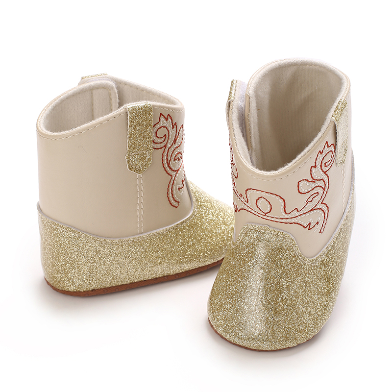 Baby Fashion Booties Spring Autumn Sequined Shoes Soft-Sole First Walkers Stylish Toddler Footwear Gift Idea