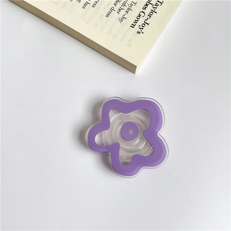 Glossy Flower Phone Grip Stand Foldable Phone Ring Holder