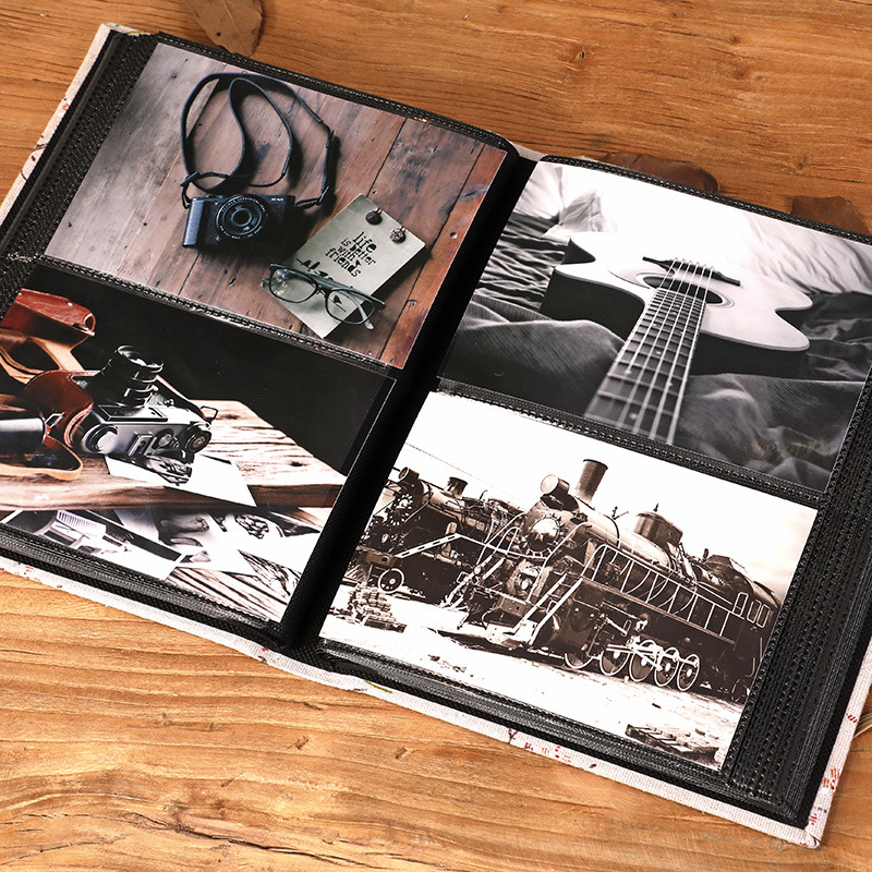 Linen Cover Photo Album – Creative Scrapbooking & Family Memory Storage
