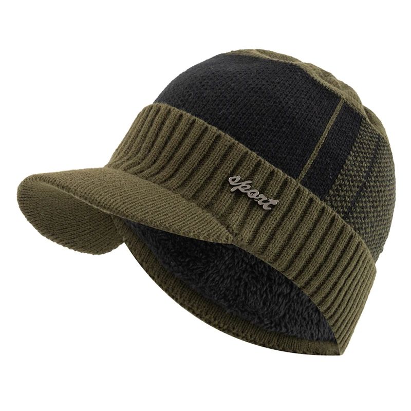 Fur Lined Winter Beanie Hat