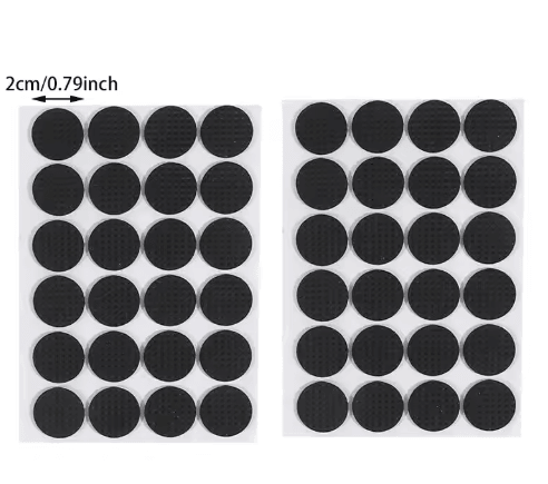 Adhesive Rubber Furniture Pads Set Non Slip Floor Protectors for Chairs Table Legs 12 to 48PCS