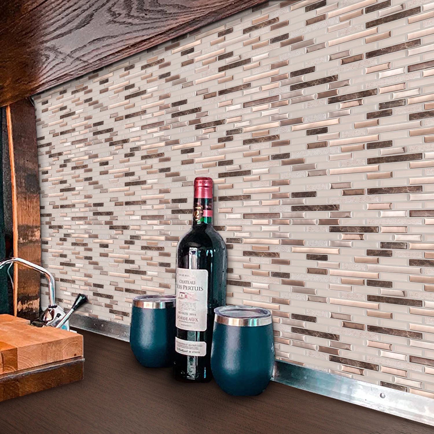 3D Waterproof Peel and Stick Tile Wall Sticker