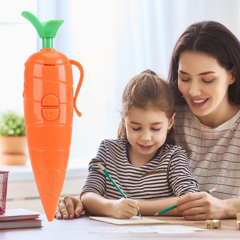 Novelty Carrot Voice Recorder Pen, Can Write Graffiti Ballpoint, Electronic Sound Toy Gift