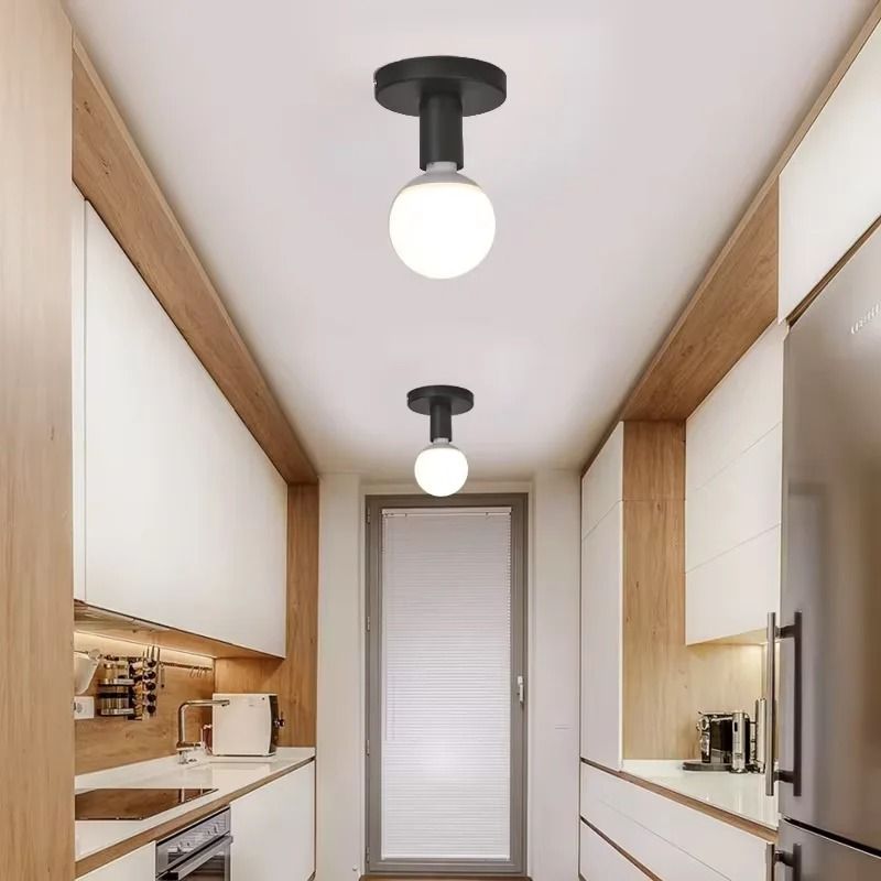 Modern E27 Lamp Base Holder Nordic Iron Wall and Ceiling Light Socket