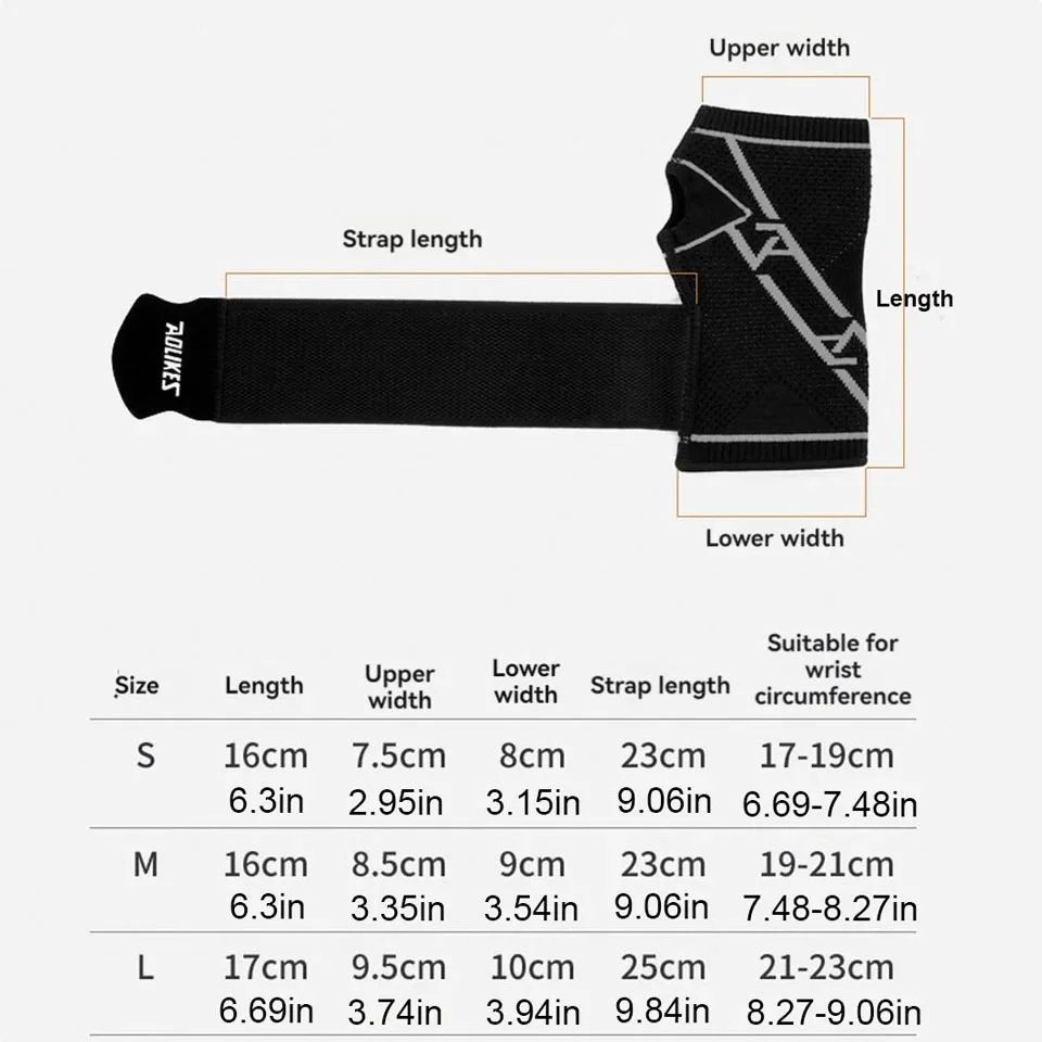 AOLIKES Adjustable Wrist Brace and Compression Wrist Wrap for Sports, Work, and Daily Support