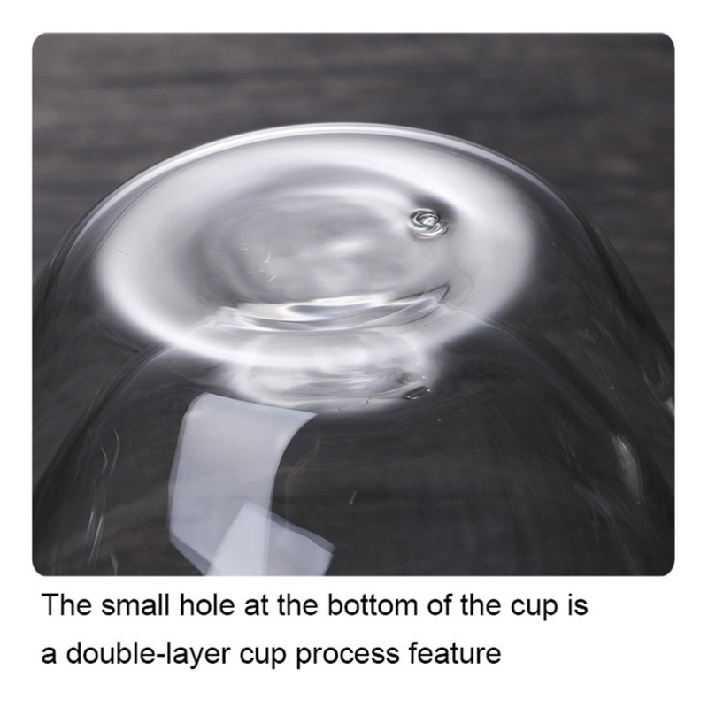 Premium Handmade Double Wall Glass Cups Insulated Transparent Tea, Espresso, Whisky, and Coffee Mugs