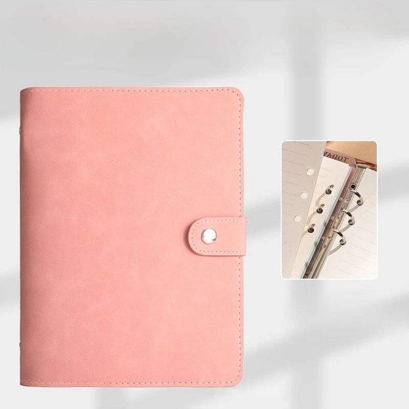 Soft PU Leather DIY Binder – A5/A6/A7 Photocard Collect Book, Bullet Journal & Agenda Planner Cover