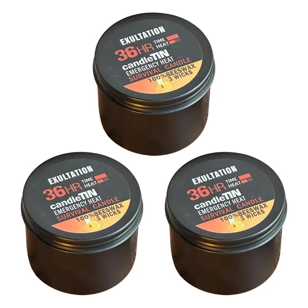 36 Hour 3 Wick Long Lasting Emergency Survival Candle