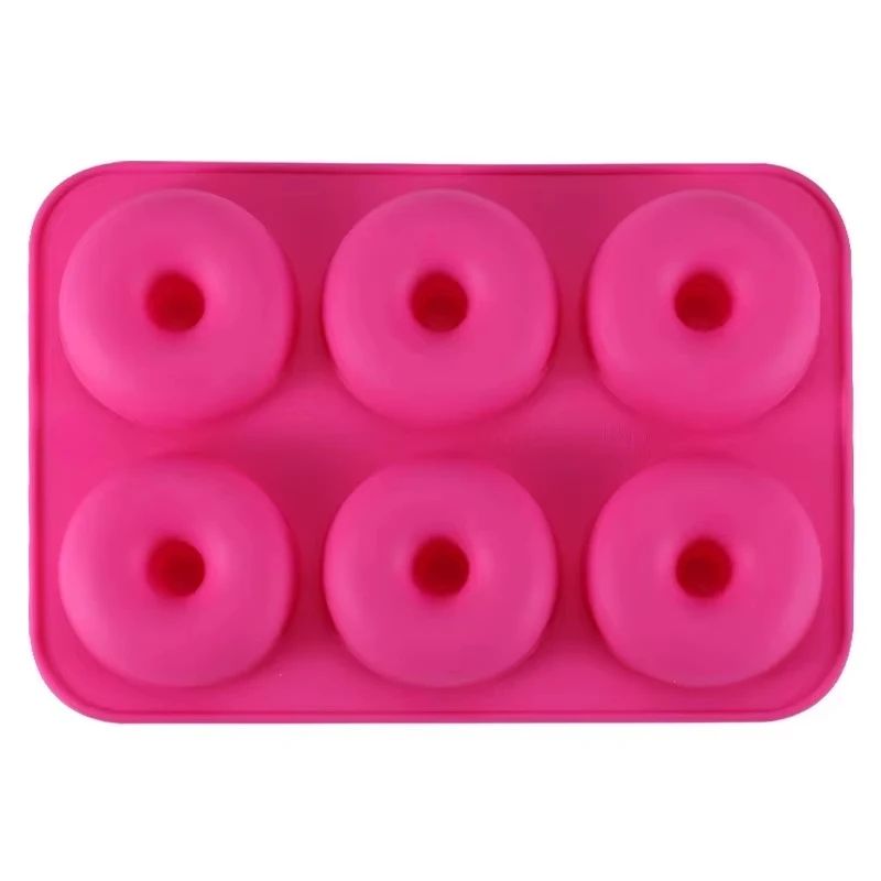Premium 6-Cavity Silicone Donut & Baking Mold – Non-Stick Pastry, Cake & Dessert Pan
