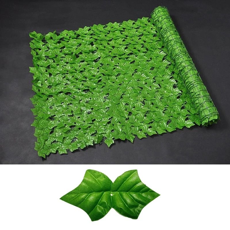 Artificial Ivy Privacy Fence – High-Definition Apple Leaf Vertical Garden Screen