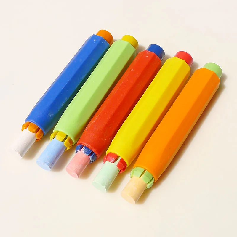 Non-toxic Chalk Holders for Teachers & Kids – Clean & Colorful Chalk Clips for Drawing Boards