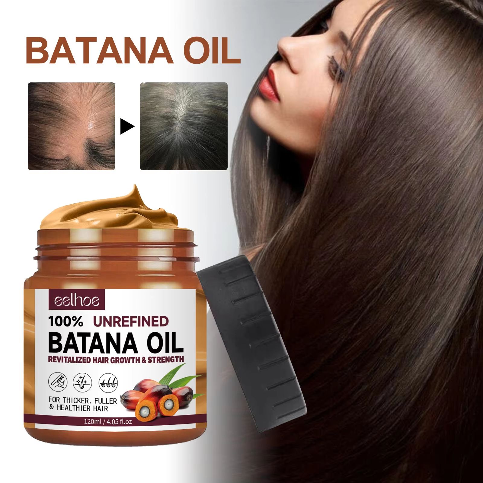 NourishRoot 100 percent Organic Batana Oil Hair Mask – Natural Growth & Anti-Breakage Treatment
