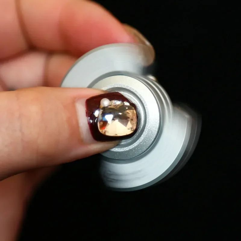 3-in-1 Stainless Steel Fidget Spinner Slider Clicker - Premium Stress Relief EDC Toy