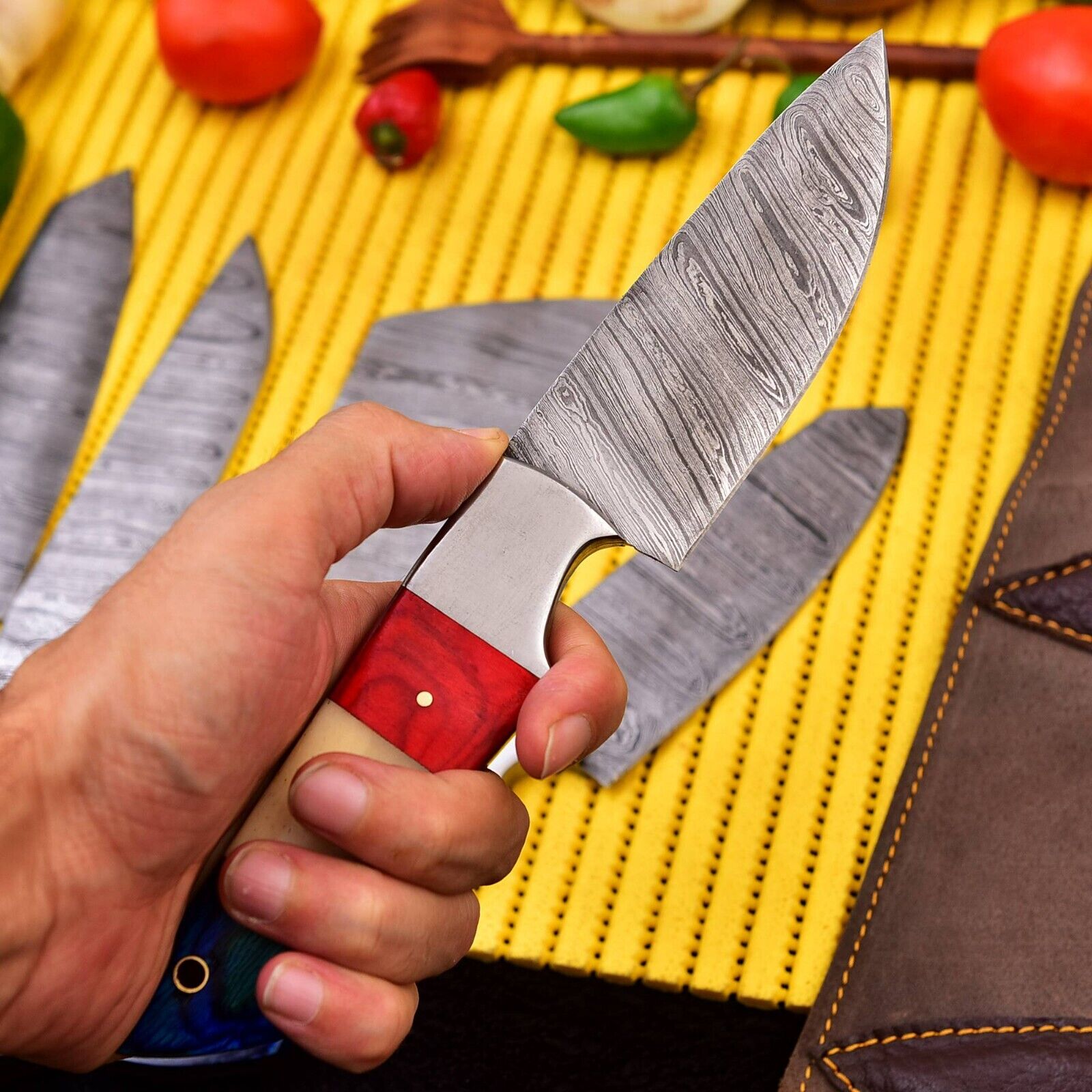 Handmade Chef Set of 5 pieces Kitchen Utility Professional Best Chef Knives