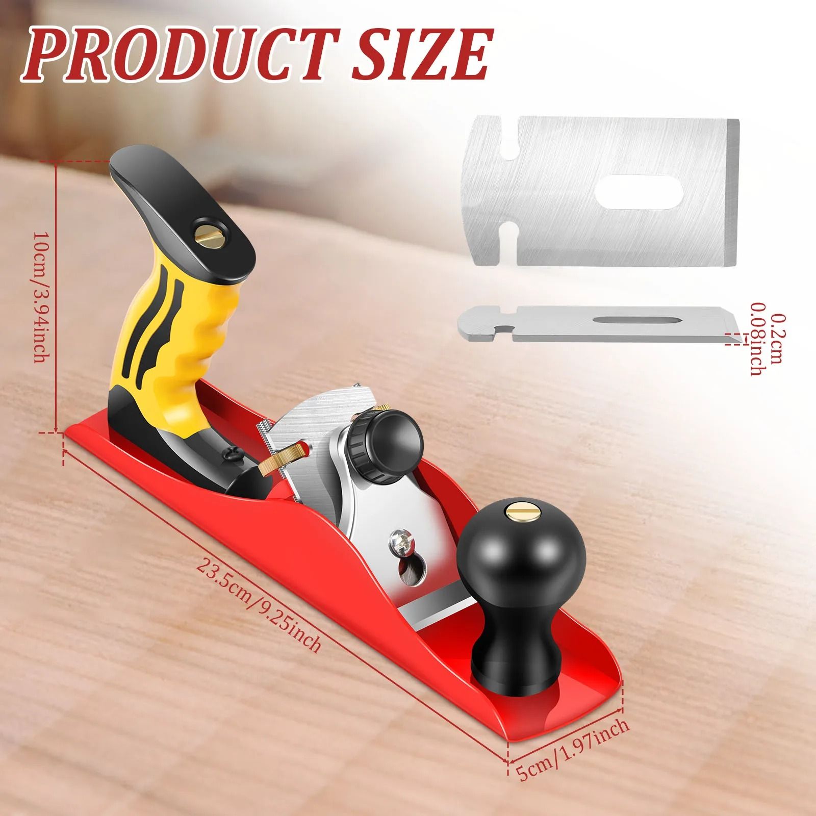 Adjustable Woodworking Spokeshave Hand Plane With 2 Inch Blade