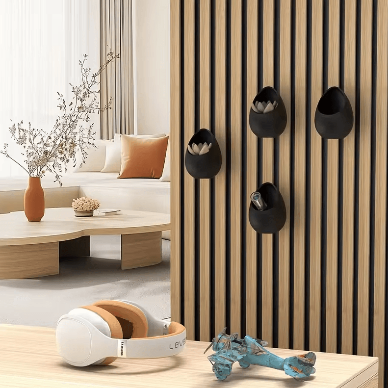 Acoustic Panel Planting Tray Shelf – Decorative Storage Rack for Soundproof Panels