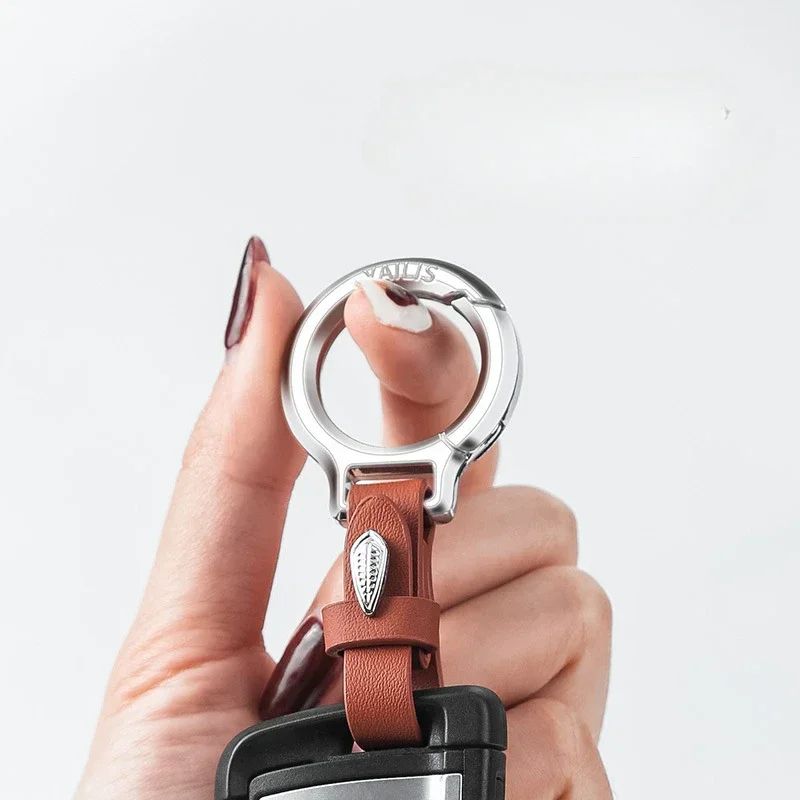 Simplicity Car Moto Keychain with Multifunction Buckle and Heavy Duty Key Ring