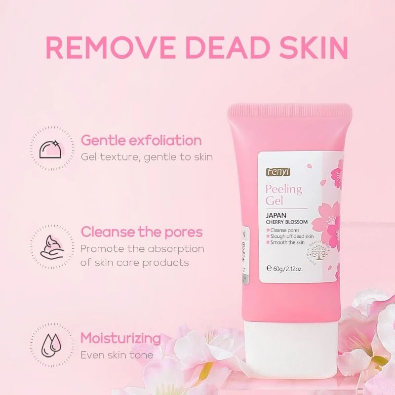Cherry Blossom Facial Peeling Gel Moisturizing Exfoliator 60g