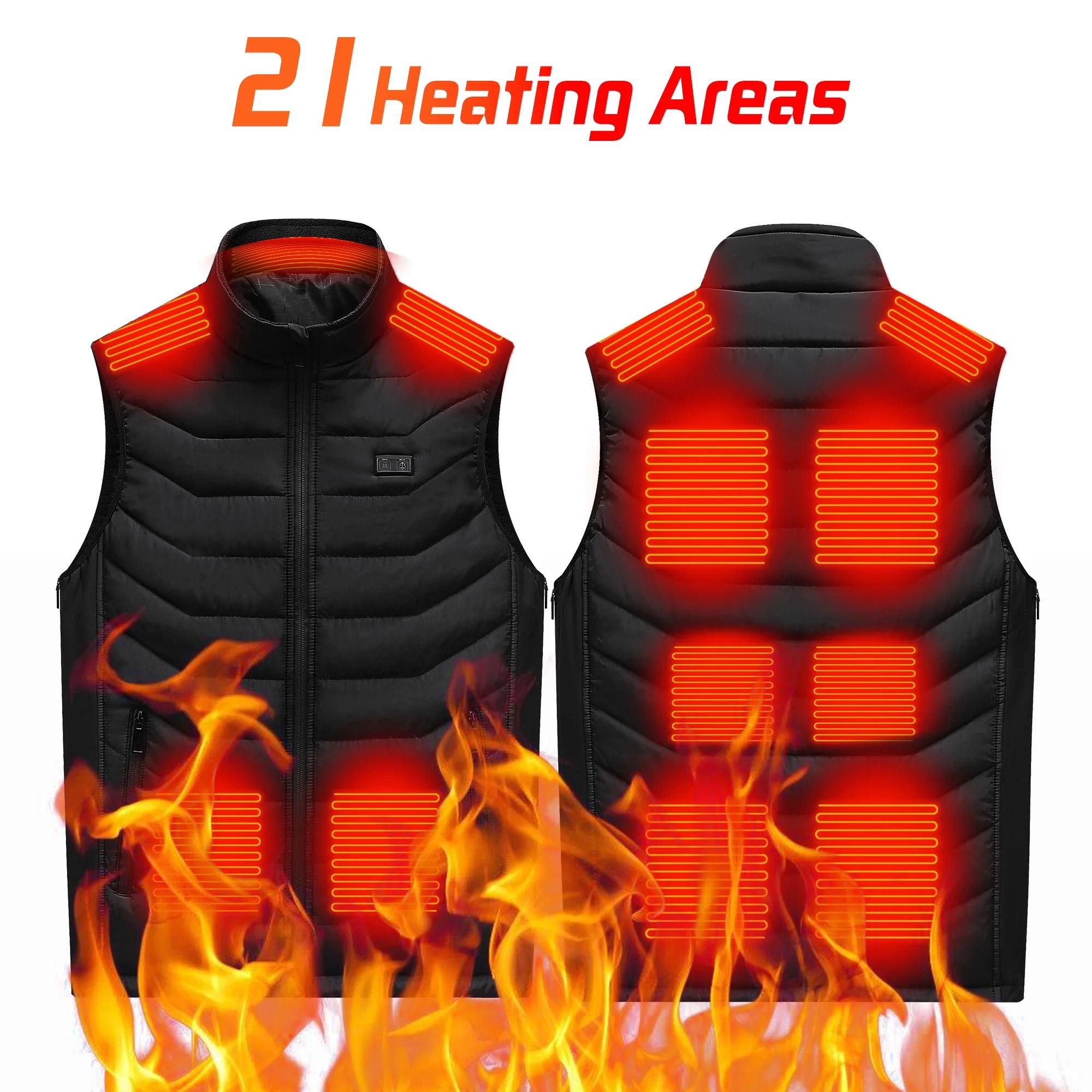 TODWARM Heated Vest Thermal Winter Jacket for Men and Women