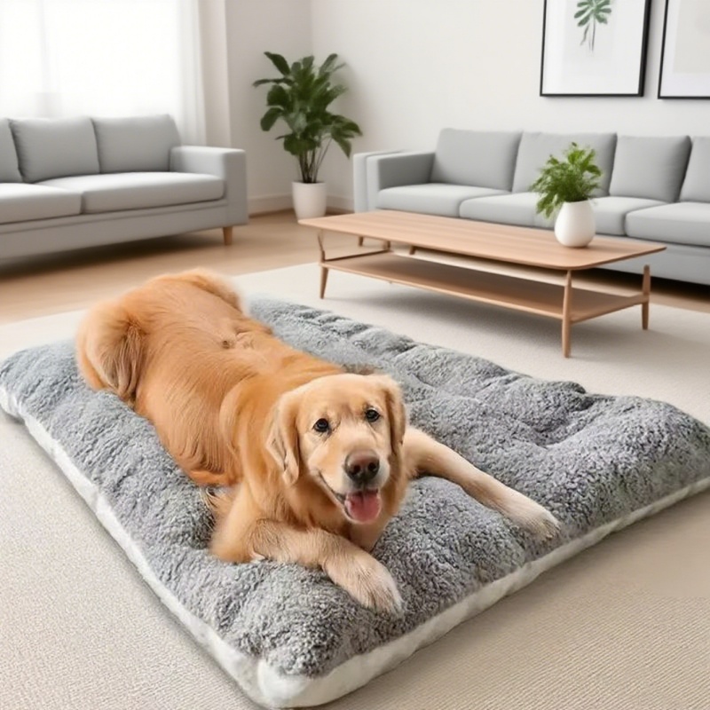 Comfortable Dog Bed Sofa for Small to Large Dogs Soft Polyester Mat for Crate & Rest