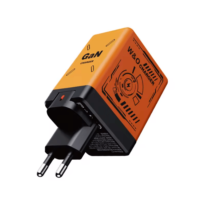 VoltMini GaN Fast Charging Adapter with Retractable Cable & Multi-Protection