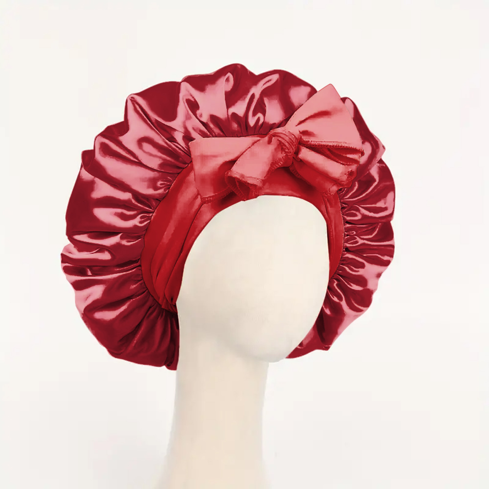 Adjustable Satin Sleep Hair Bonnet Premium Satin Hair Protection Cap