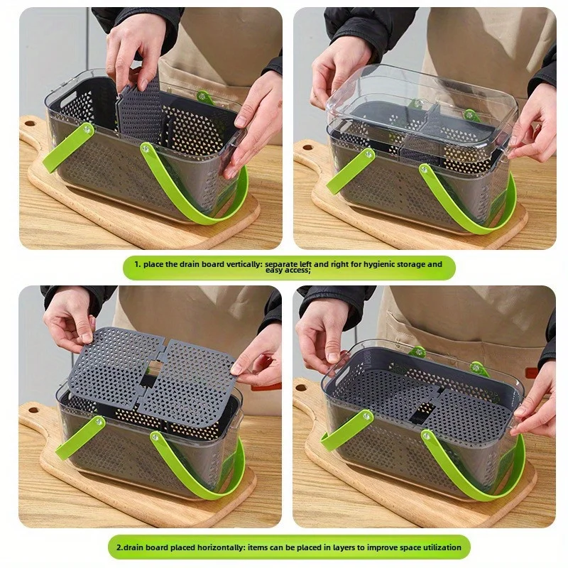 Storage & Carrying Case, Multifunctional for Shred, Slice, Flower Cuts