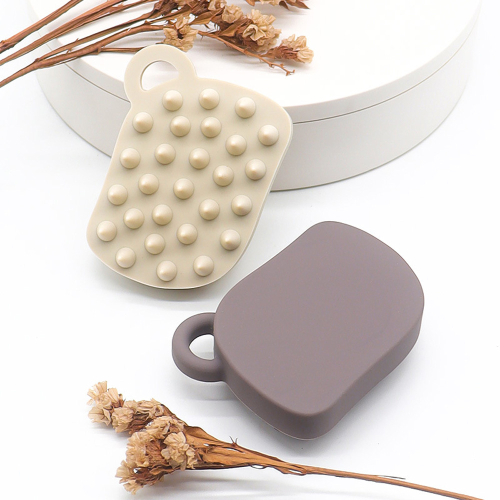 Silicone Scalp Massager Brush for Hair Growth and Deep Cleansing