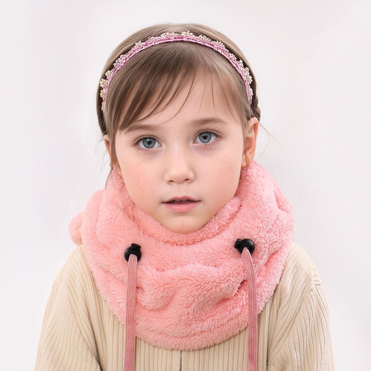 Integrated Bear Balaclava System – Premium Childrens Thermal Headgear & Plush Scarf