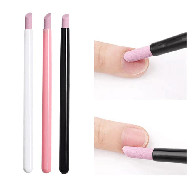 Quartz Nail Cuticle Grinding Pen Manicure Dead Skin Remover Tool