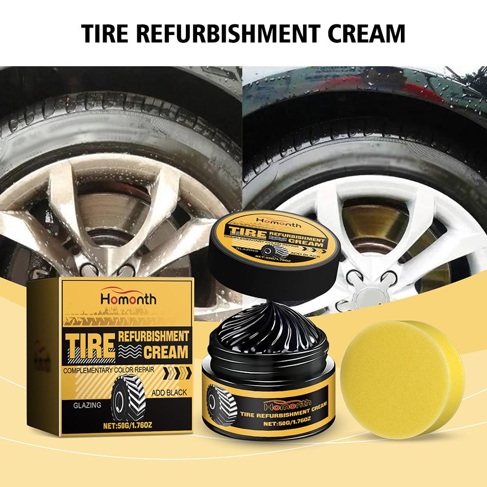 Coating Wax for Tires & Rubber Parts  Shine, Anti-Aging, and Protection Cream for Auto Tires and Parts