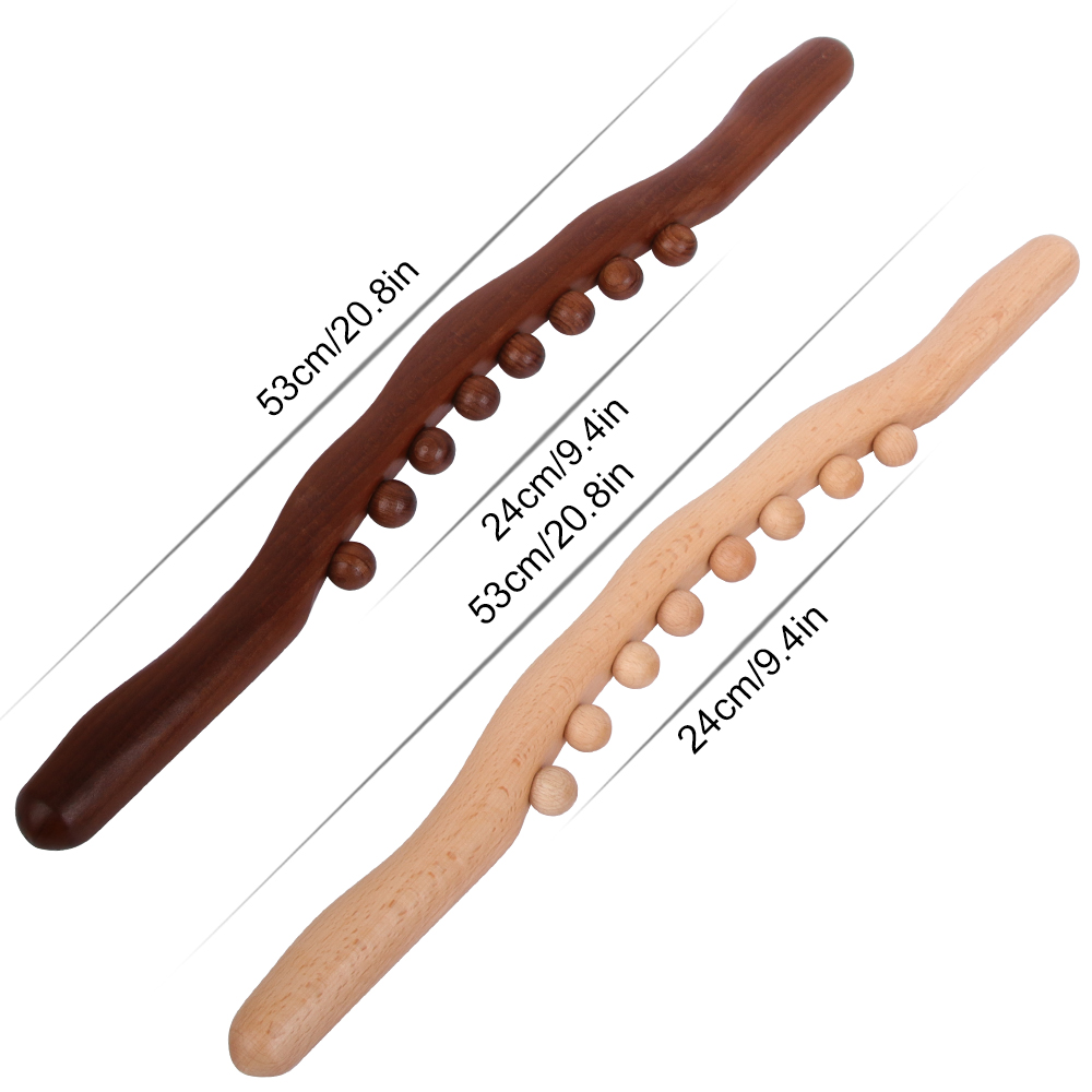 Beech Wood Scraping Stick Universal Back Needle Massage, Tendons Treatment Guasha Relax Therapy Tooll