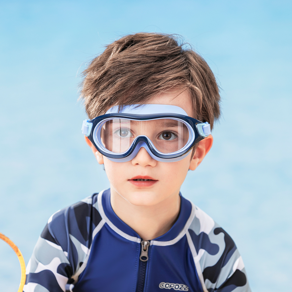 Kids Swim Goggles for Boys Girls Anti Fog Wide View Leakproof Swim Mask