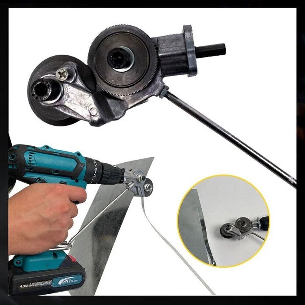 Metal Sheet Cutter Nibbler Saw, Electric Drill Shears Plate Cutter Attachment