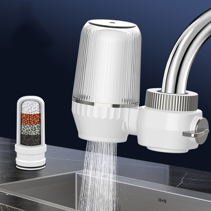 Ceramic Activated Carbon Faucet Water Purifier Tap Filter Splash-proof Household Direct Drinking Water Purifier
