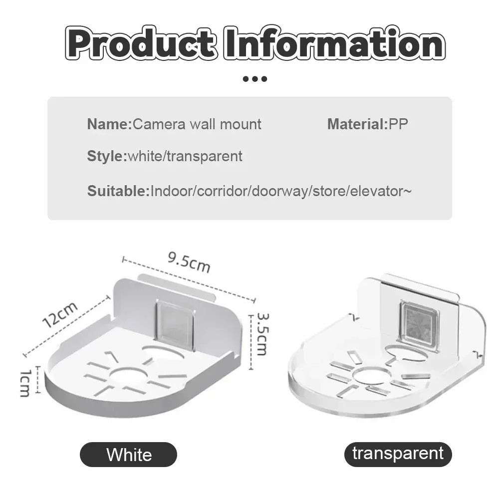 Punch-Free Security Surveillance Camera Stand and Traceless Wall-Mounted Bracket