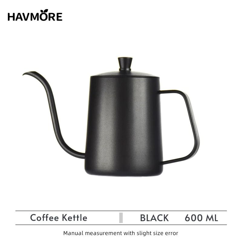 Barista Gooseneck Coffee Kettle 600ml 304 Stainless Steel Pour Over Kettle
